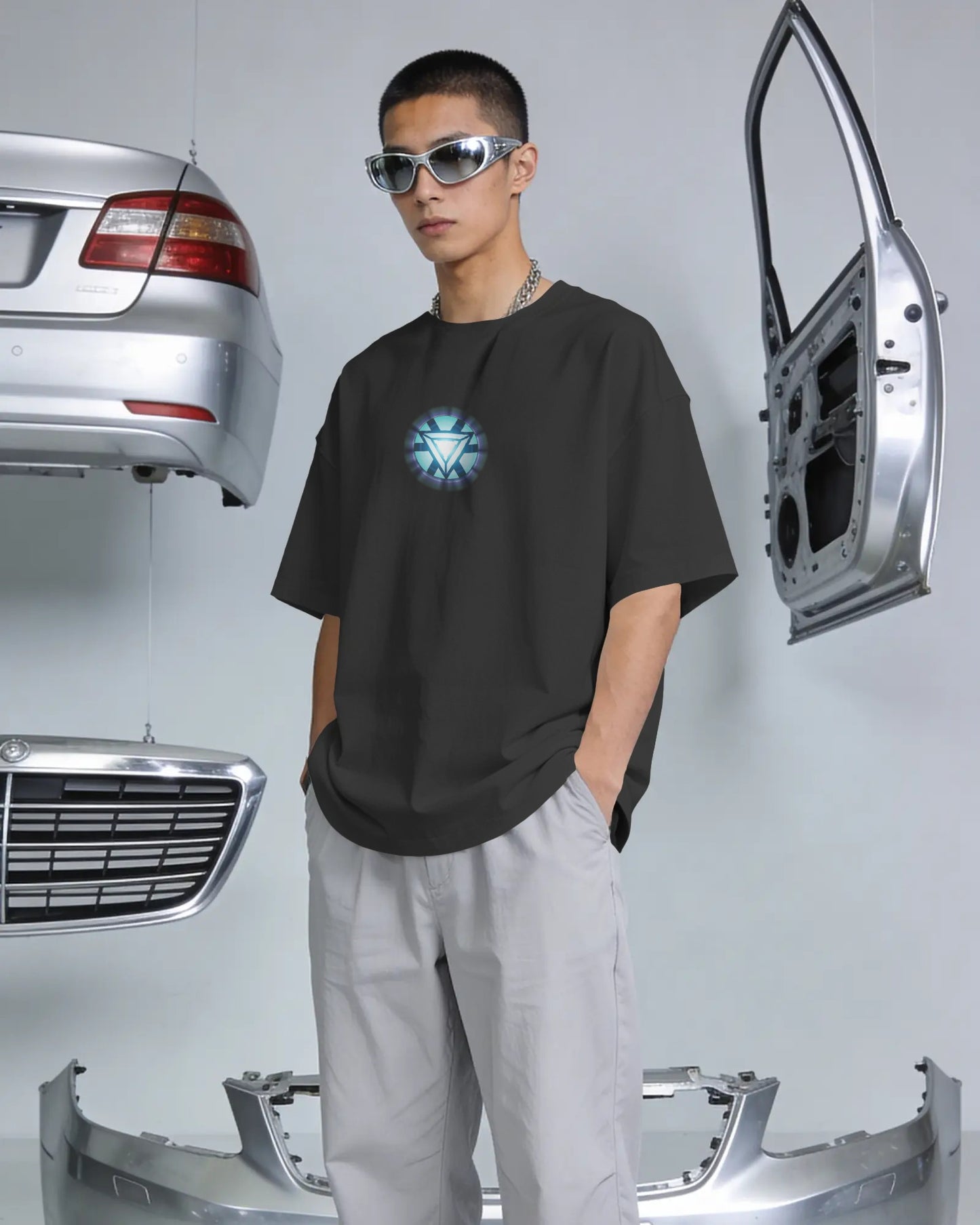Iron Man Tony Strack Arc Reactor Premium Tee